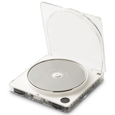 아이리버 투명 무선 CD플레이어 IMP-R1 블루투스 IN/OUT 내장스피커, 화이트