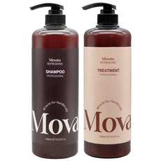 모바타 미용실 전용 대용량 약산성 손상모 비듬 샴푸+트리트먼트 세트 1000ml 1위 추천, 1세트
