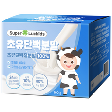 퍼펙토 슈퍼럭키즈 초유단백질 분말 용기형, 100g, 1개