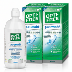 옵티프리 퓨어모이스트 렌즈세정액 + 렌즈케이스, 300ml, 2개