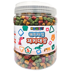 하우펫 해피타임 져키대장 S 1kg 대용량 알러지예방 강아지 교육용 훈련용 노즈워크 칭찬간식 황태져키, 1개, 져키S