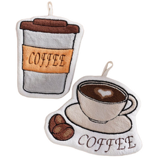 조하네샵 극세사 주방수건 2개세트 핸드타올 캐릭터 빈티지 주방타올 커피, 2개, B타입