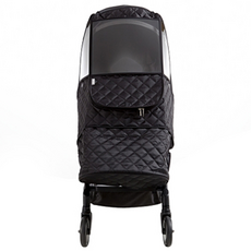 하삐 휴대용 유모차 방한커버, 블랙, 1개