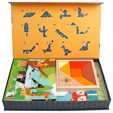 키움하우스 카드 도형 맞추기 원목퍼즐, 1세트, 22피스