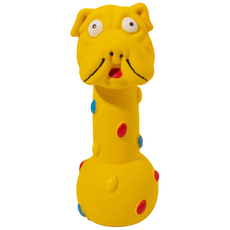 퍼피드림 강아지 바벨 라텍스 장난감 00036, 옐로우, 1개