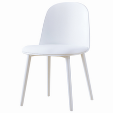 카페 인테리어 디자인 사출 플라스틱 식탁 의자, 2개, 화이트