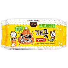 에티펫 반려동물용 얼룩 냄새 깨끗 청소티슈 50p, 260g, 3개