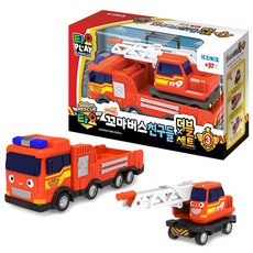 타요 스페셜 꼬마버스 친구들 더블세트 3 소방, 혼합색상, 1개