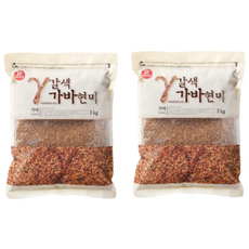두보식품 국산 갈색 가바 현미 3kg 2개 국내산 다이어트 영양식 선물 가정용 업소용 먹는법 요리