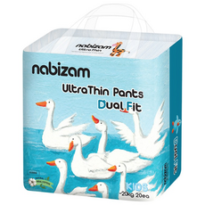 나비잠 기저귀 울트라씬 듀얼핏 팬티 1팩, 키즈형(Kid), 20매