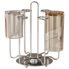 오브제토 올스텐 회전 머그컵거치대, 1개, 실버