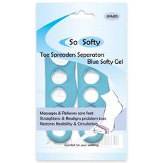 So Softy 藍色矽膠腳趾分離器, 1個