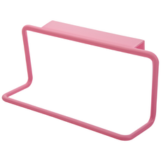 [스페이스올] 무타공 수건걸이 공간절약 행주걸이 (주방/욕실/캐비닛용), 핑크, 1개