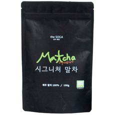[더소가] 시그니처 유기농 제주 말차 100g 대용량 설탕없이 순수한 국내산 말차 100% 차광 재배 첫물 녹차, 1개, 1개입