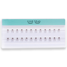 깜빡 인조 속눈썹 9mm, Mint Brown 2기둥, 1개