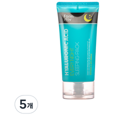 Farm stay 植物莊園 玻尿酸夜間修護晚安面膜, 120ml, 5個