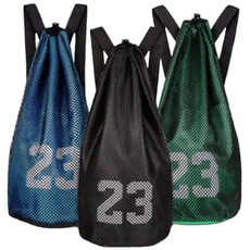 테이키 축구공 농구공 공가방 백팩, 블랙, 1개