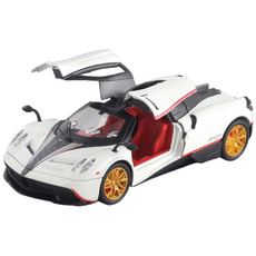 에뮬레이션 1:24 파가니 스포츠카 알로이 모델 보이 장난감 자동차 메탈 모델, 박스 포장+화이트, 1개