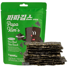 당당헬시 파파김스 오리지널 김과자 [원산지:국산(충청남도 서천군)], 3개, 20g