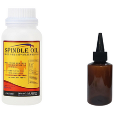 미싱오일 500ml+갈색용기 (스핀들 재봉틀 오일 윤활유), 미싱오일 500ml + 갈색용기, 1개