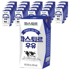 파스퇴르 전용목장 200mL 멸균우유 20입, 20개