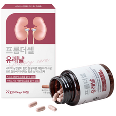 프롬더셀 유레날 강아지 고양이 요로 결석 방광염 혈뇨 신장영양제 90캡슐, 90정, 유리너리+결석, 1개