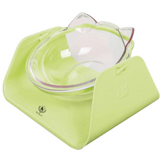 DING DONG PET 寵物冰淇淋可調角度食碗, 綠色, 1個