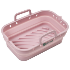 에어쉐프 간편한 에어프라이어 실리콘 접이식 트레이, 1개, 로멘틱 핑크(소형)