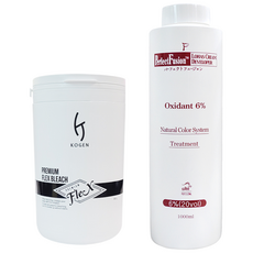 코겐 플렉스 탈색약 500ml+본 로하스 산화제 6% 1000ml, 1개, 500ml