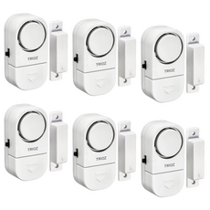 TRIOZ 도어 경보기 방범벨 창문 센서벨 문열림 센서 1+1, 6개