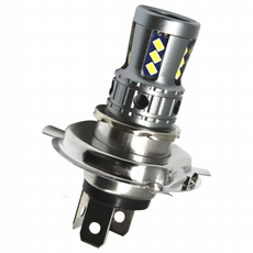 오토바이용 H4 HS1 8W 18LED 전조등, 1개