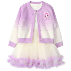 캐치 티니핑 오로라핑 원피스 퐁당퐁당 가디건+원피스 세트