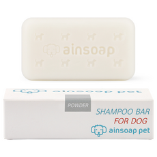 ainsoap 狗狗香皂 爽身粉香, 90g, 1個