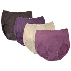 단색 순면 요실금 팬티 4장세트