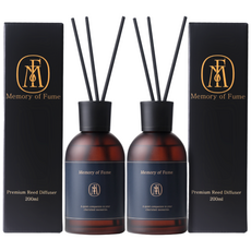 메모리오브퓸 디퓨저 프리미엄 실내방향제, 2개, 200ml, 시트러스(1ea)플라워(1ea)