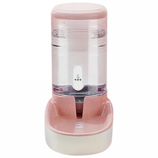 正直寵物 寵物飲水餵食器, 3.8L, 粉紅色