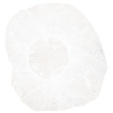 4M4U 衛生塑膠髮帽, 白色的, 100個