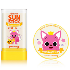 베비언스 유아용 핑크퐁 무기자차 선스틱 20g + 선쿠션 15g, 1개