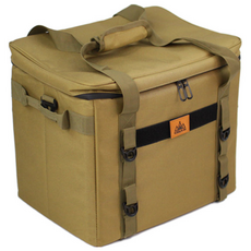 KOOLMAN(쿨맨) 캠핑 보냉가방 아이스 쿨러백 40L, 아이스 쿨러백 - 골든브라운