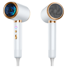 SAMSEA 샘씨 파워풍량 전문가용 이온 헤어 드라이어 2100W, 흰색