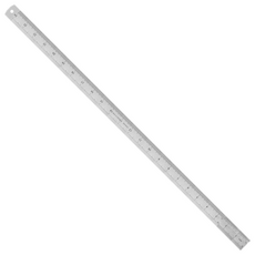 600mm 스텐 철자 직자 스틸자 A타입 60cm - 두께 0.5mm, 실버, 1개