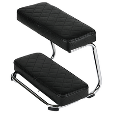 [퍼스널가구] 세나 2단 의자 발 받침대 보조 스툴, 블랙