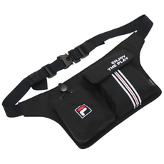 휠라골프 비 웨이스트 파우치 허리힙색, 1개, 블랙