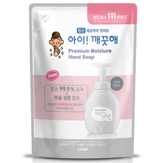 아이깨끗해 프리미엄 모이스처 핸드워시 퓨어로즈 리필, 400ml, 1개