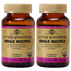 솔가 여성용 멀티비타민&미네랄 + [필케이스], 2개, 60정
