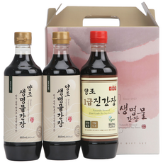 신앙촌 양조 생명물간장 선물세트 진 13-2호 본사직영, 1세트, 860ml
