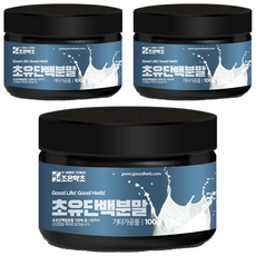 조은약초 초유 단백질 분말, 3개, 100g
