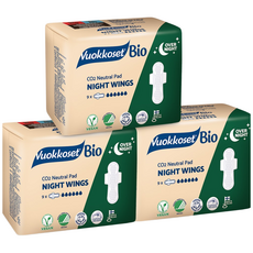 뷰코셋 나이트윙 대형 생리대, 오버나이트, 9개입, 3세트