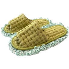 홍기 뉴와플청소 걸레 슬리퍼, 그린