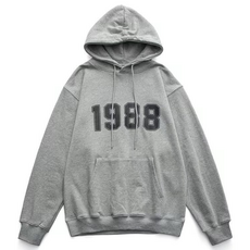 1988 프린팅 100% 코튼 커플 후드티 올드스쿨 프린트 후드티